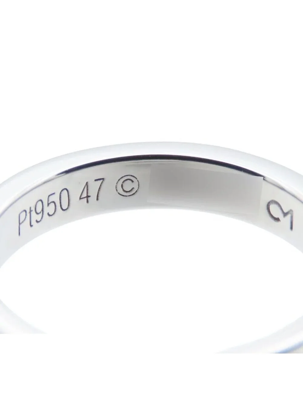 Cartier C de Cartier Wedding Ring Platinum Diamond
